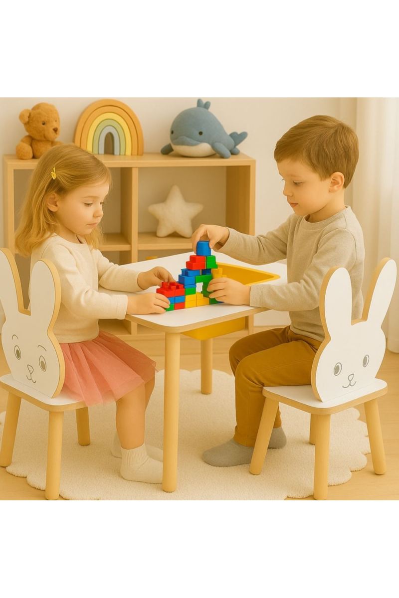 2 Sandalyeli Aktivite Masası Etkinlik Masası · görsel 2