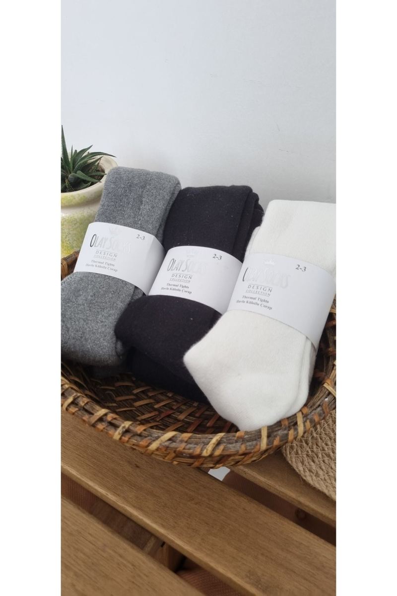 3'lü Unisex Kışlık Pamuk Havlu Külotlu Çorap · görsel 3