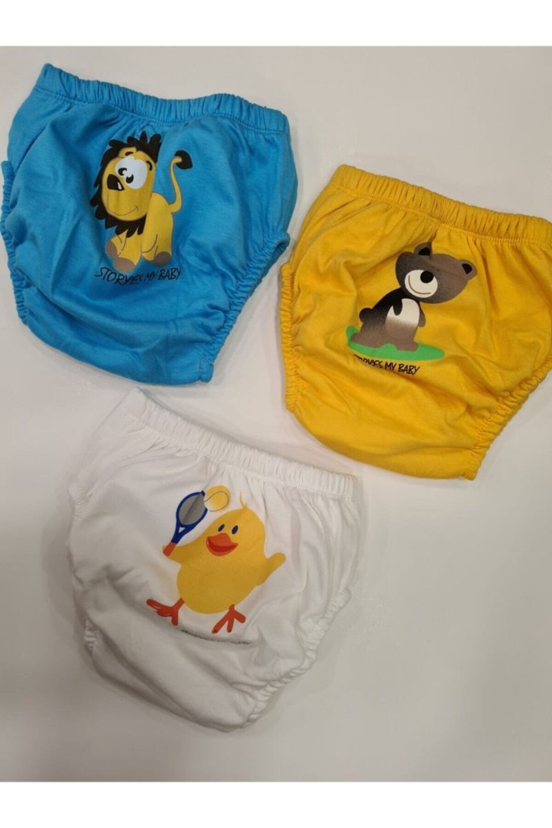 3 yaş Erkek Bebek Alıştırma Kilodu 3'lü (RENK VE DESENLERDE FARKLILIK OLABİLİR) · görsel 2