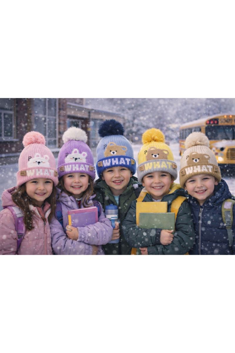 Bebek Çocuk Kışlık İçi Polar Bere - Şapka · görsel 3