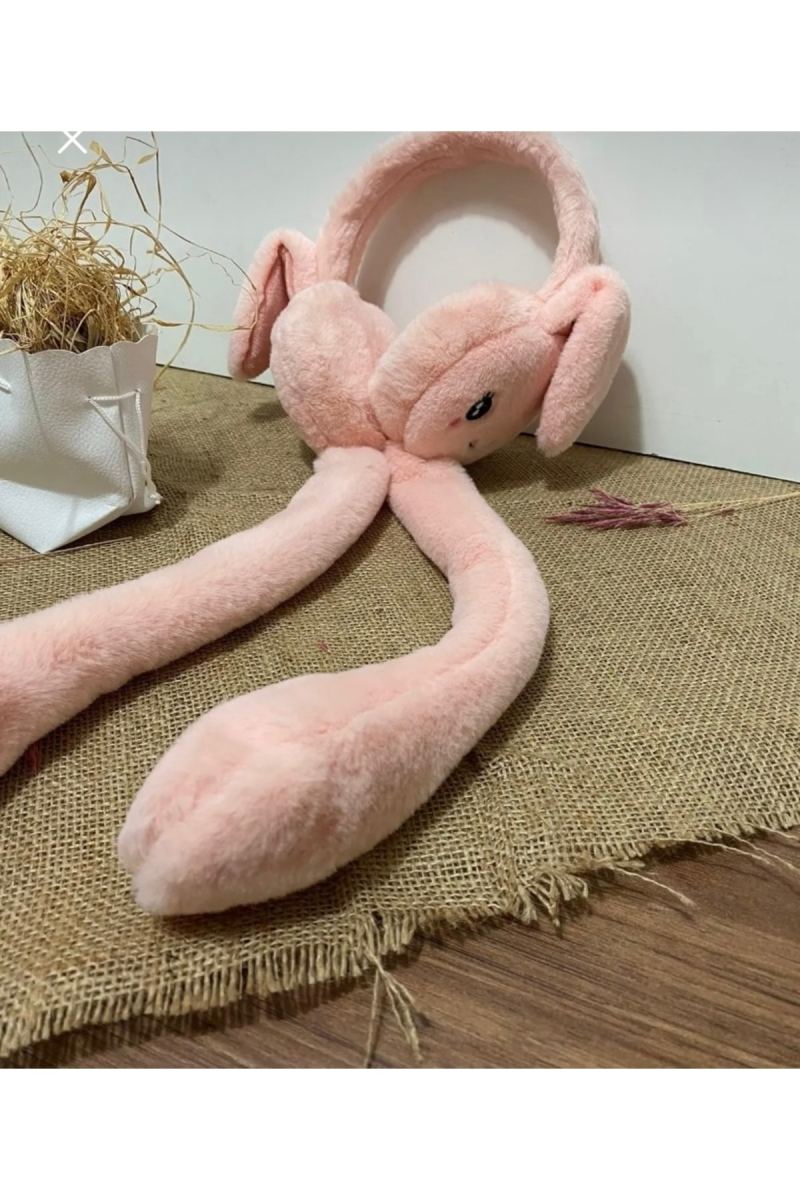 Kostan Aksesuar Hareketli Tavşan Kulaklı Peluş Kulaklık · görsel 5