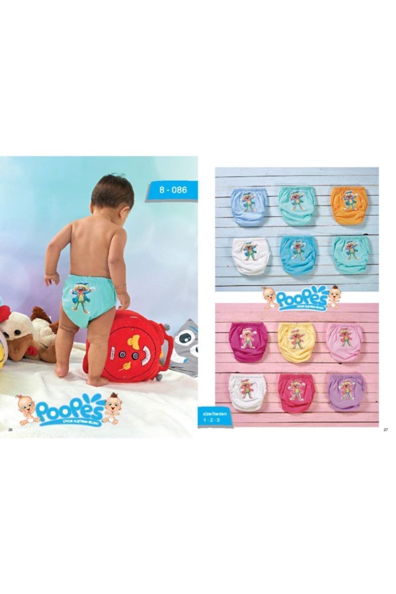 ( Story Baby ) Ördek Serisi Kız Bebek Alıştırma Külodu 1 Numara ( 10 - 15 Kg ) (3 Adet) · görsel 5